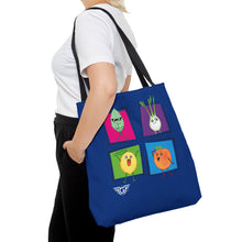 Load image into Gallery viewer, Square Meal Tote (Blue, 3 sizes)
