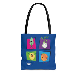 Square Meal Blue Tote